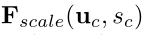 Fscale(uc, sc)