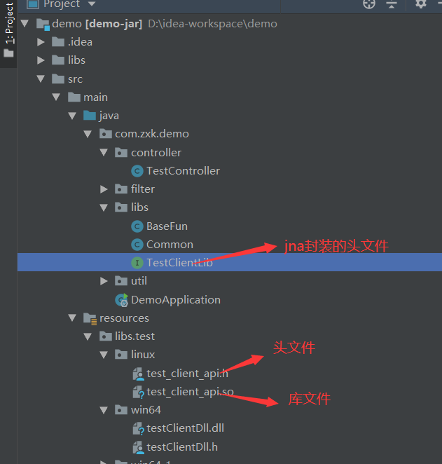 JNA call C library simple example - (Structural, callback function ...
