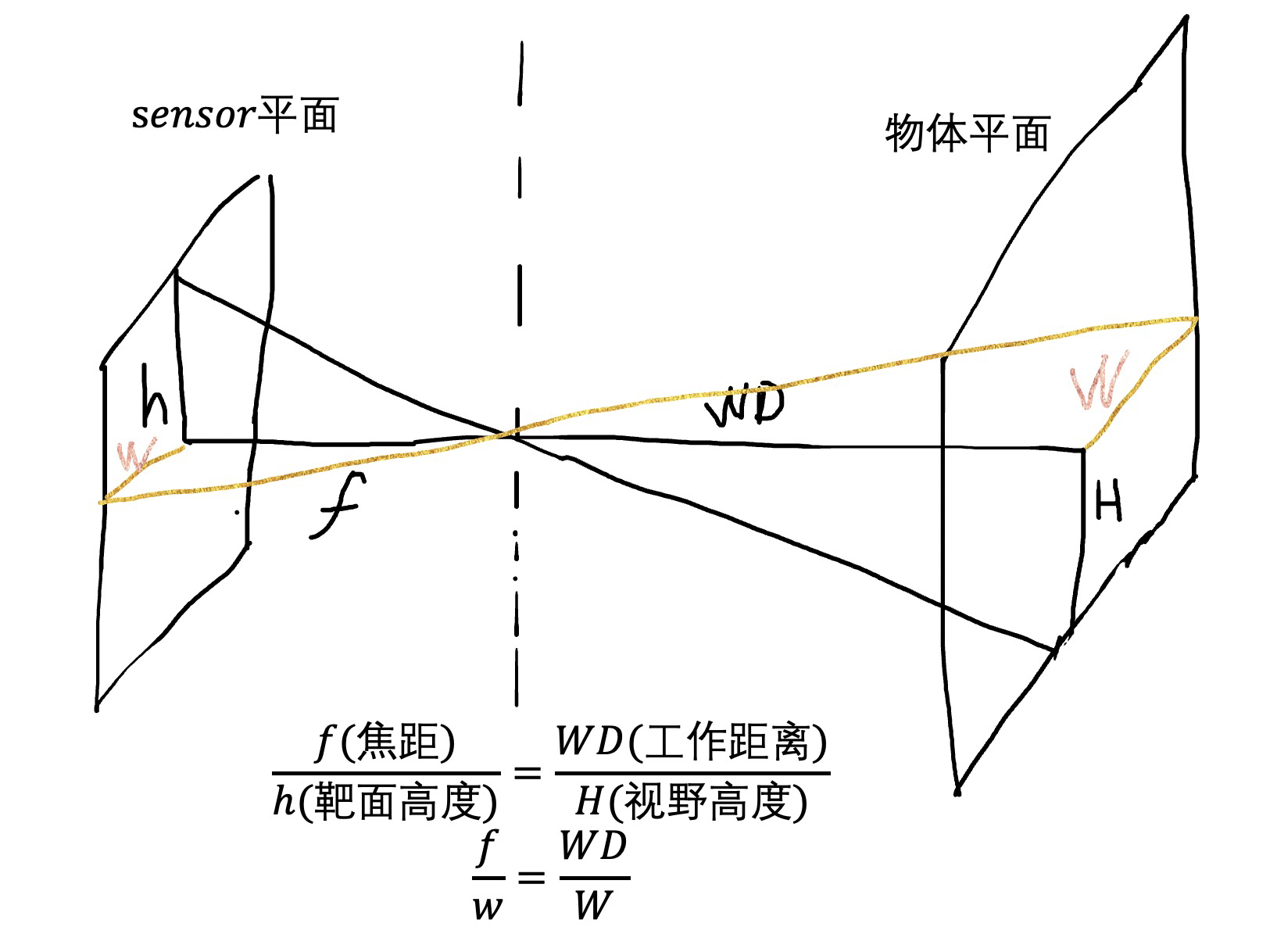 焦距與視野的關係