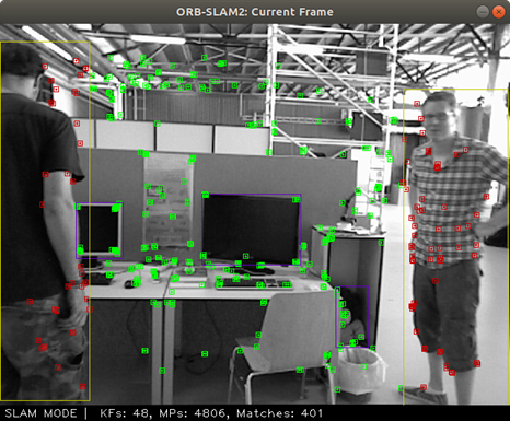 动态场景下的语义slam的简单实现基于yolov5目标检测