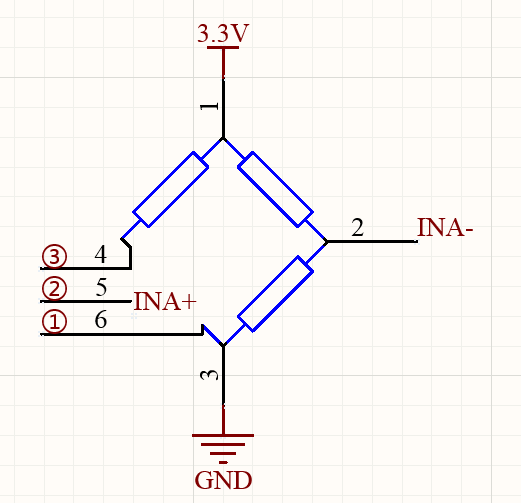 为了更好的分析三线制是如何消除引线电阻的,下面先展示三线制pt100的