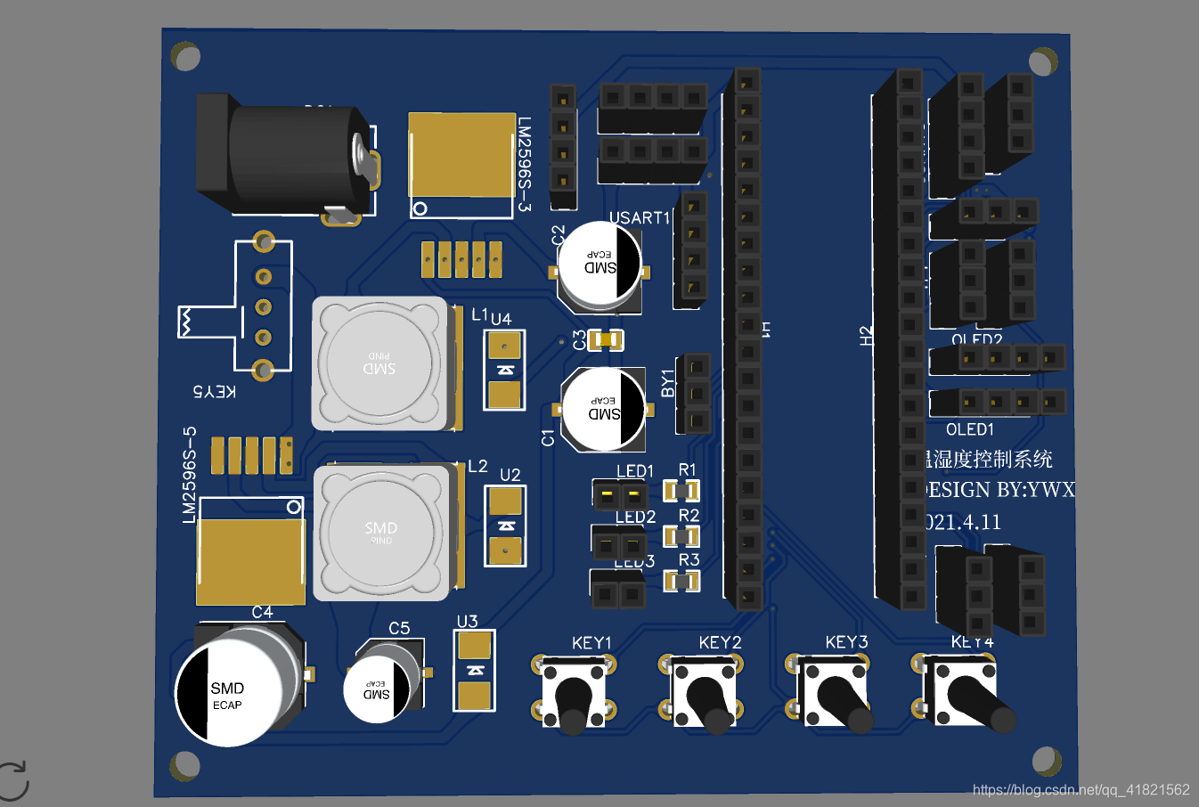 基于STM32F103C8T6的温湿度控制系统(从PCB制作到成品展示)