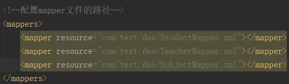 配置mapper文件路径