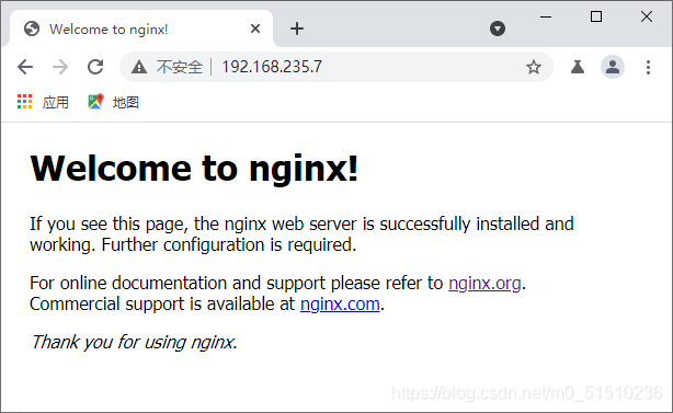 nginx安装成功