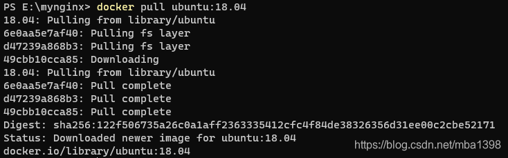 docker pull ubuntu18.04