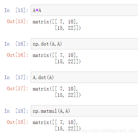 python Numpy 中的矩阵向量乘法(np.multiply()、np.dot()、np.matmul() 和 星号(*)、@)_np ...