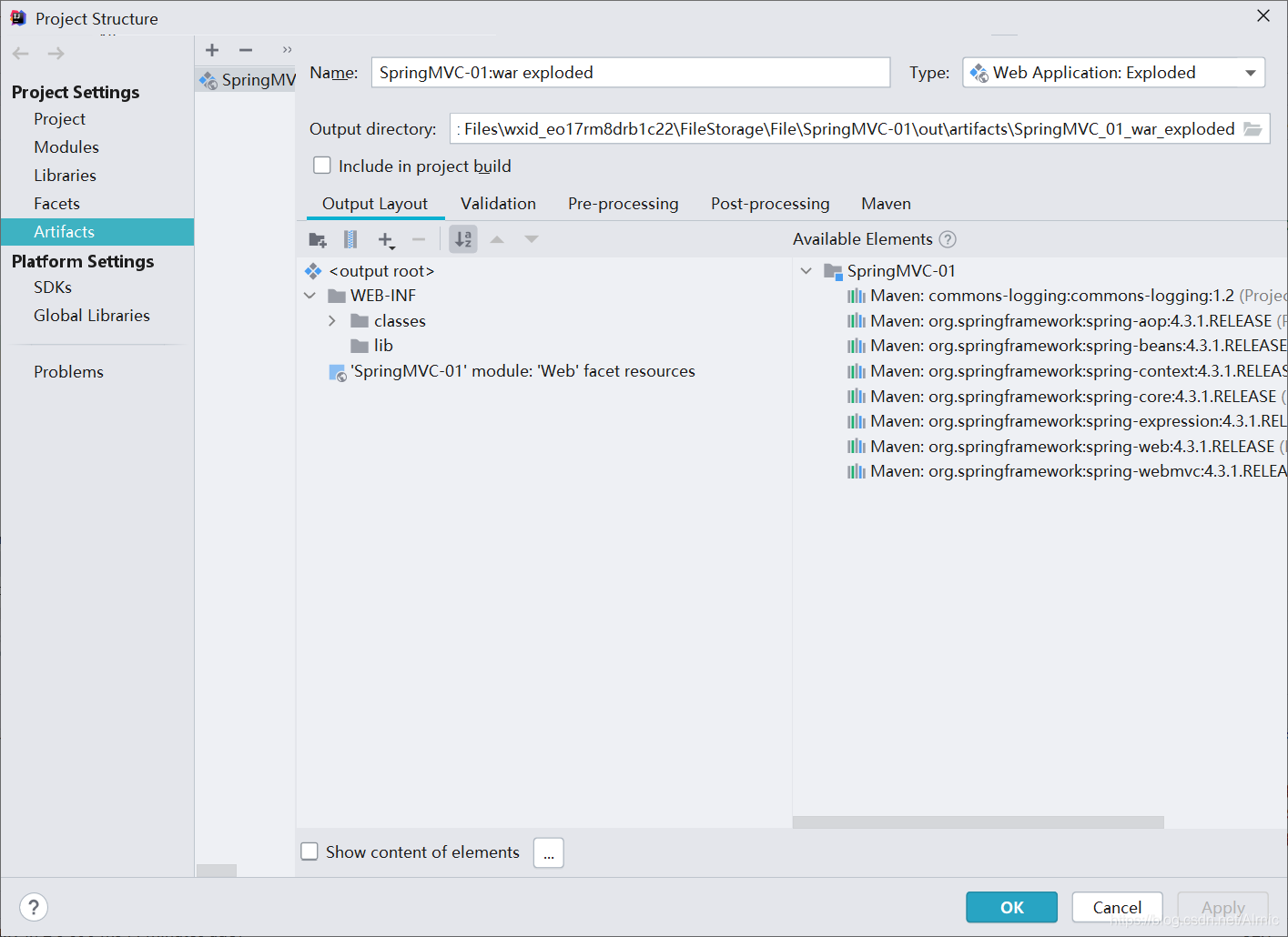 SpringMVC启动报错“java.lang.ClassNotFoundException: org.springframework.web ...