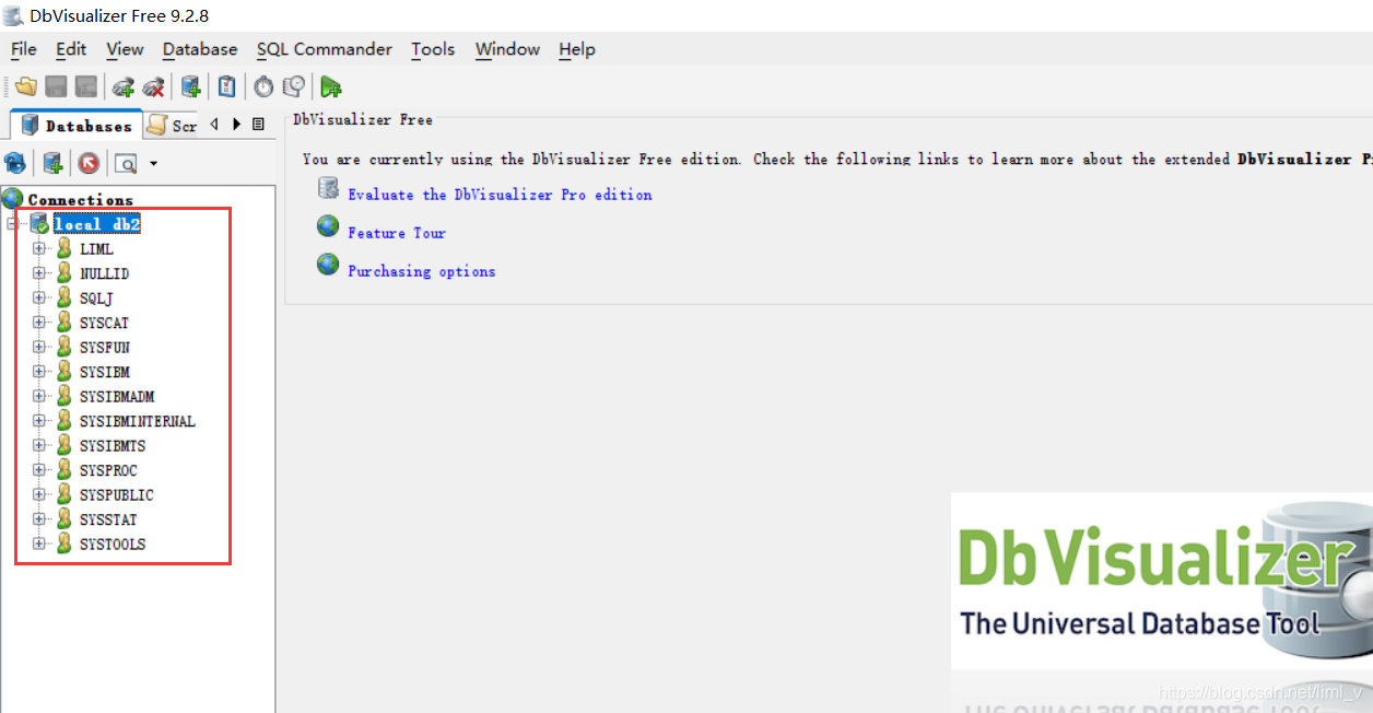 使用DbVisualizer中如何连接db2数据库_dbvisualizer连接db2_liml_v的博客-CSDN博客