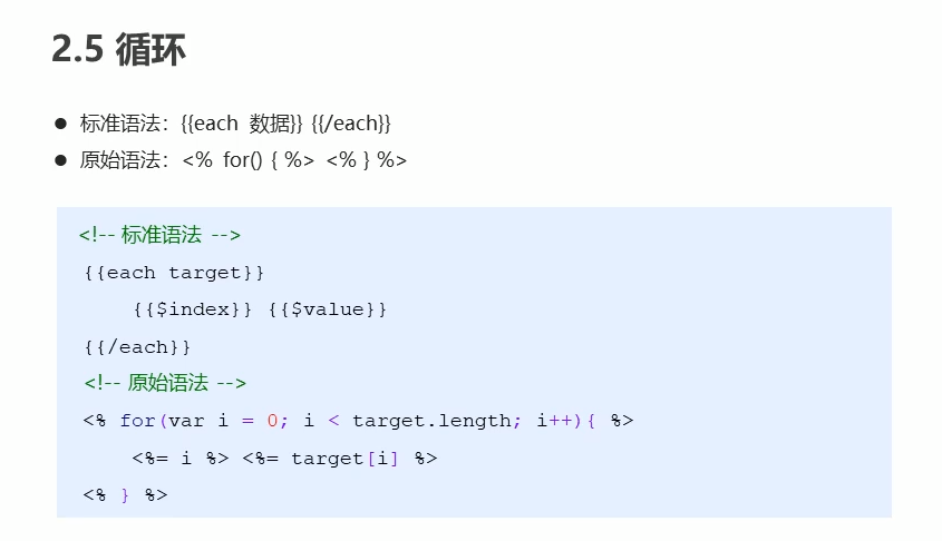 Template syntax circulating syntax - Programmer Sought