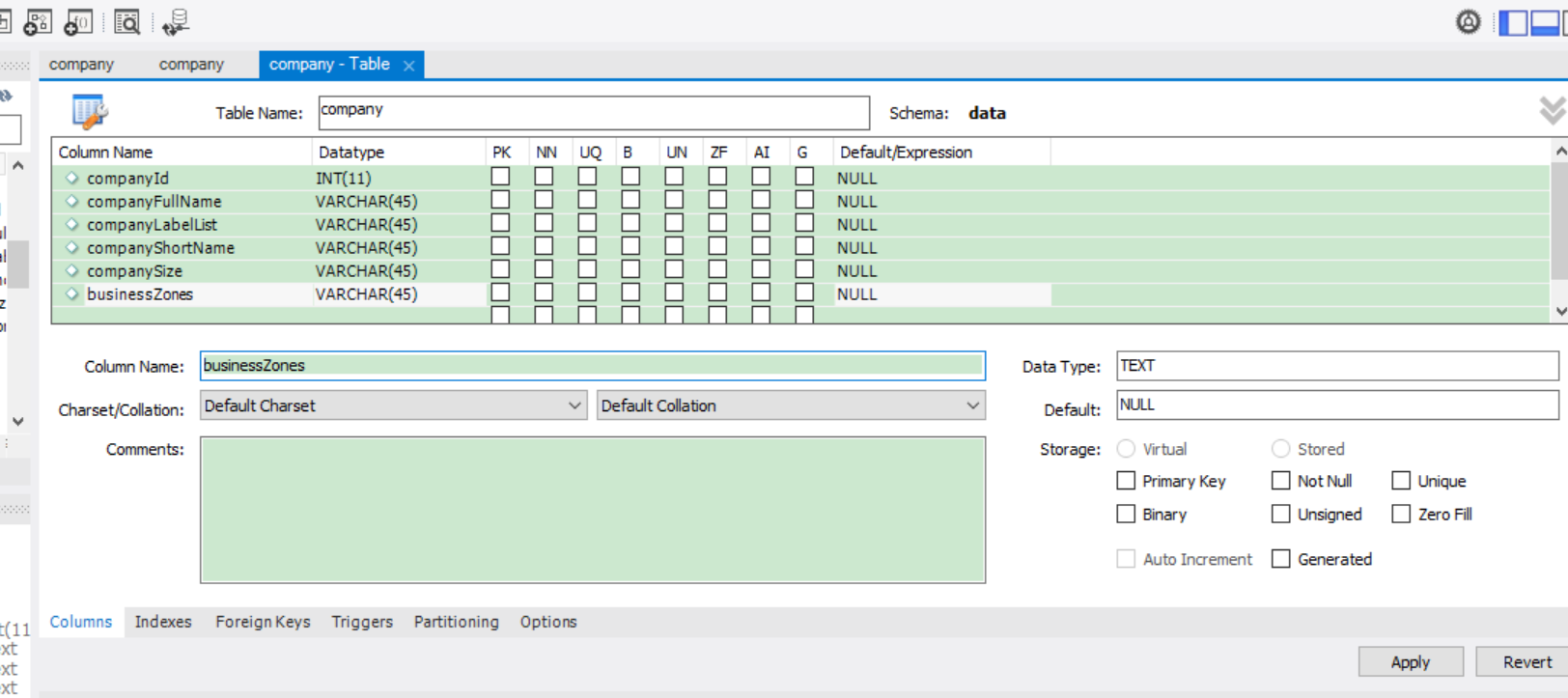 MySQL Workbench 8.0新建SCHEMAS和Table_mysql workbench创建schema-CSDN博客
