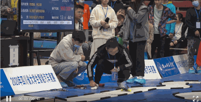 ▲ 节能组的比赛现场