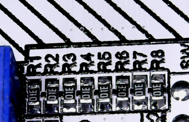 ▲ 每一组对应的电阻