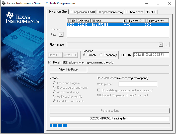 【zigbee学习之路】使用smartRF flash program读取hex文件报错_smartrf flash programmer读取 ...