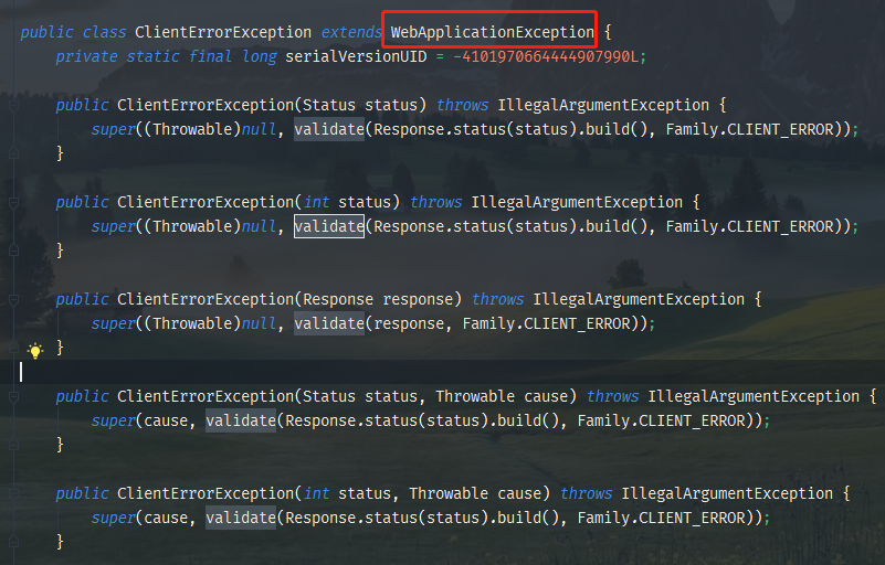 java.lang.NoSuchMethodError javax.ws.rs.ClientErrorException.validate_java.lang