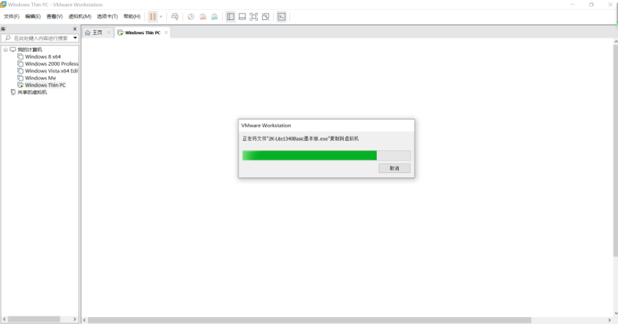 图 1. VMware Tools 传文件卡图