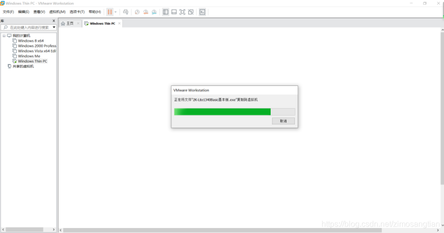 图 1. VMware Tools 传文件卡图