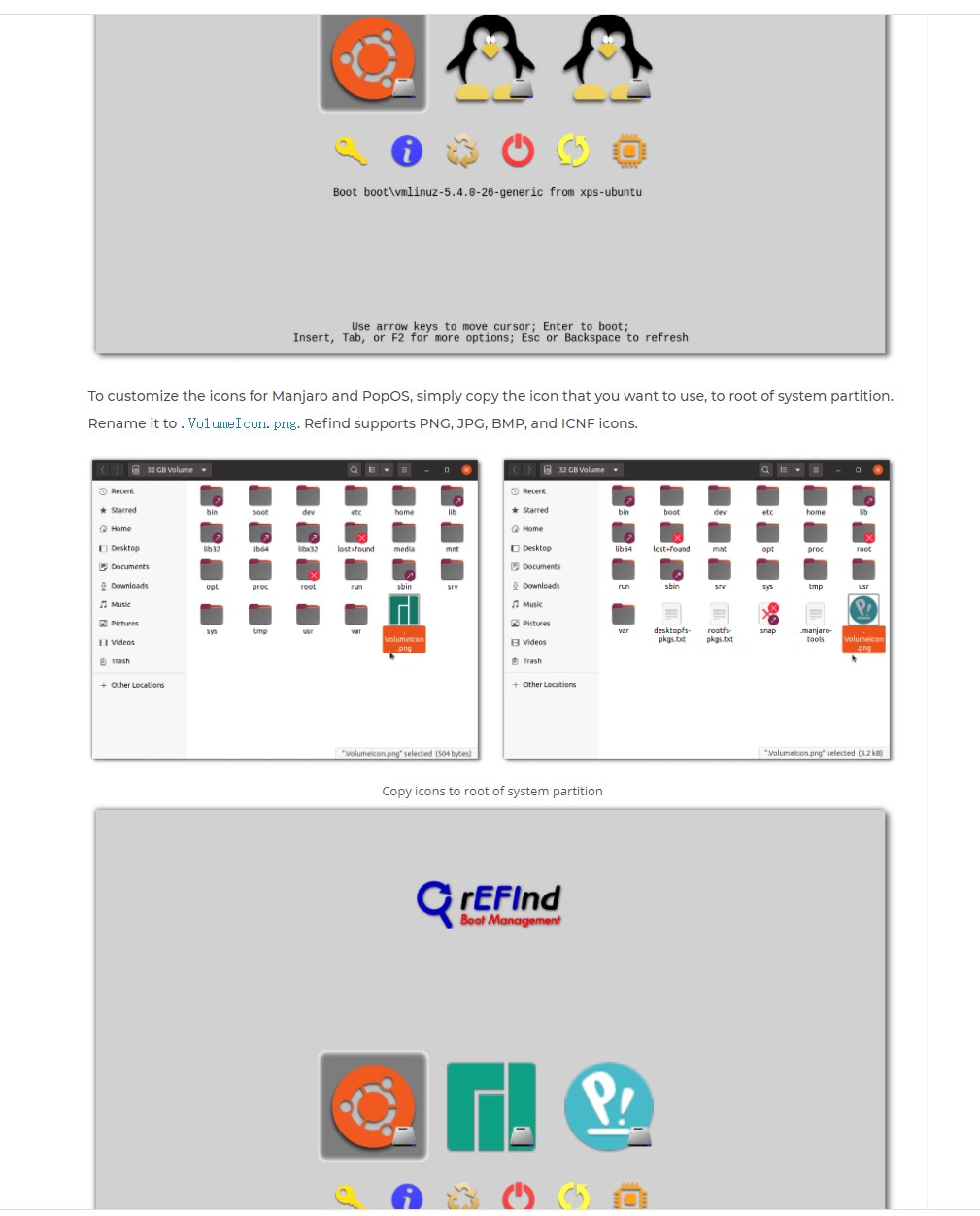rEFInd引导Win10+Ubuntu+Deepin+macOS+Phoenix+Fyde+cent+openSUSE+Kylin ...