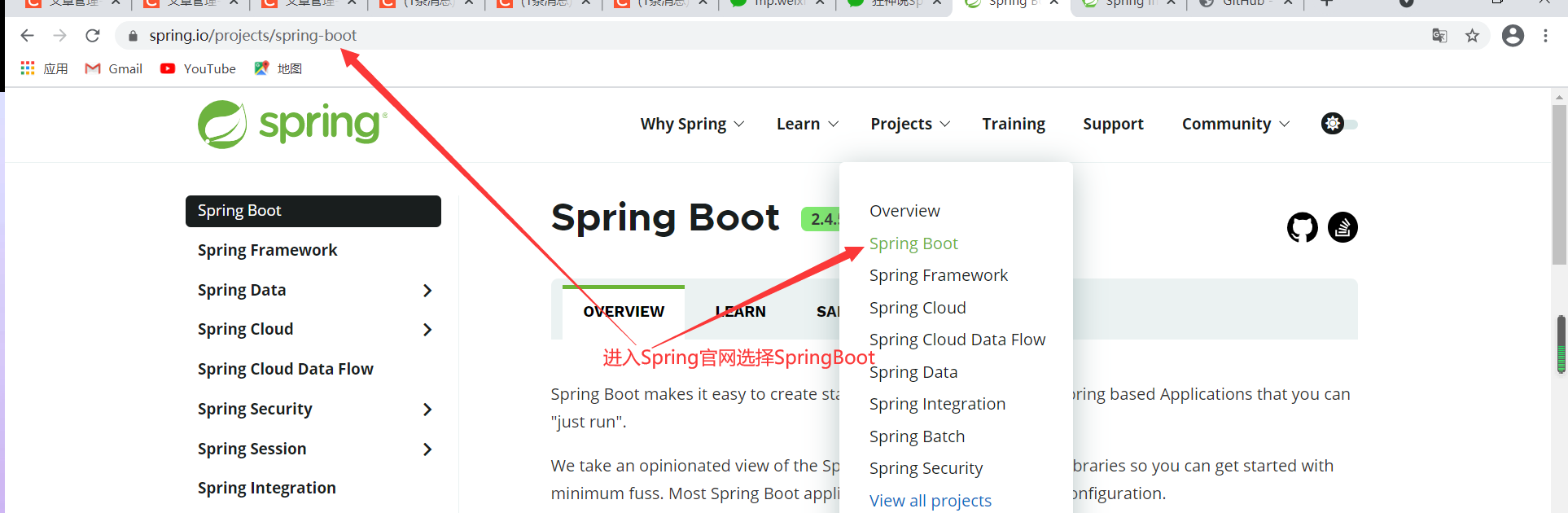 SpringBoot：快速入门  创建第一个SpringBoot项目