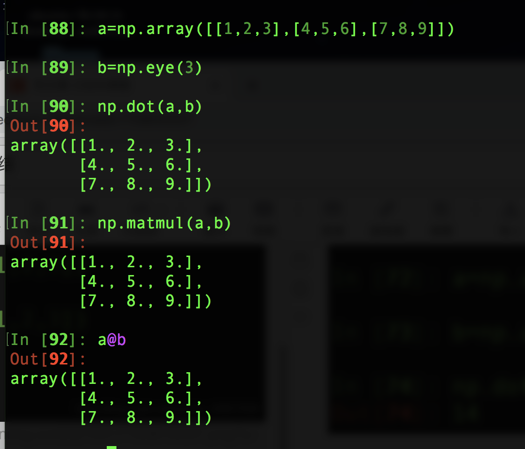 numpy中的数组操作np.dot总结_np.dot二维向量-CSDN博客