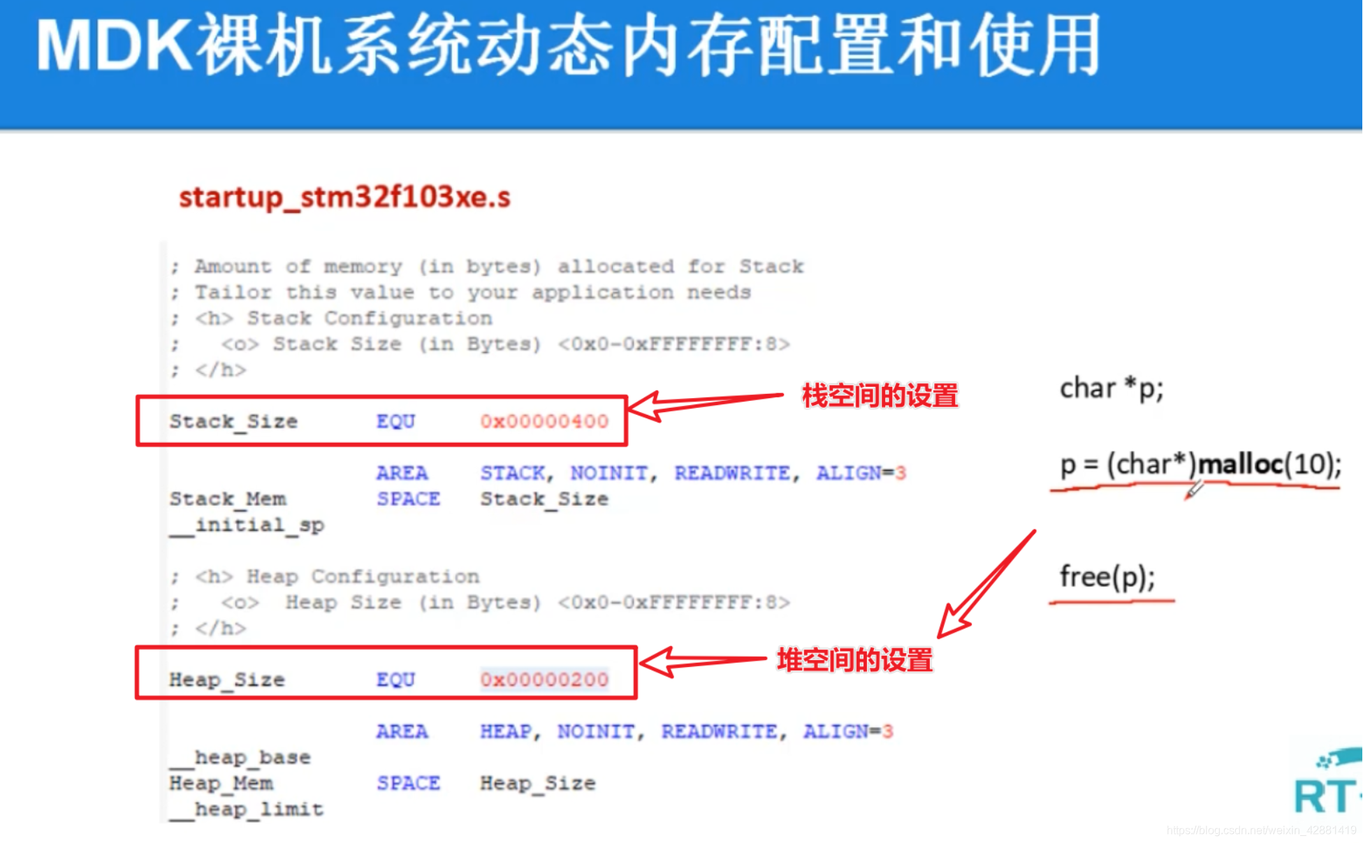 裸机系统动态内存分配