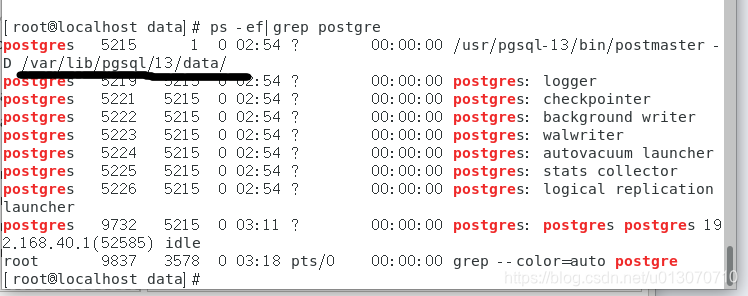 远程连接postgresql数据库-redhat版本（发现ing）
