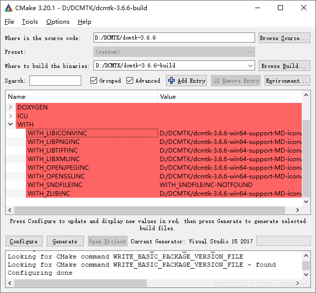 DCMTK在windows下的编译与安装(CMAKE+Visual Studio 2017)_dcmtk安装_sesiria的博客-CSDN博客