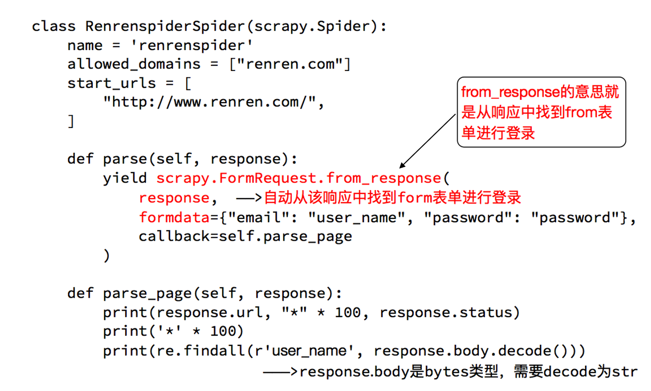 Scrapy 学习篇(七)--模拟登录