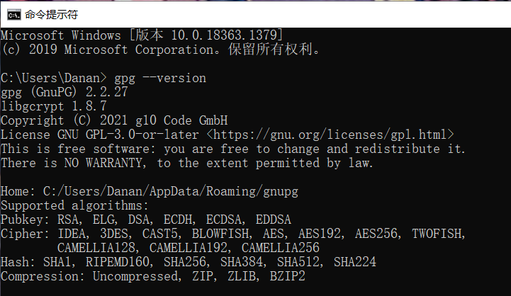 Vscode uses a Git error error GPG: Skipped "Danan ": No Secret Key ...