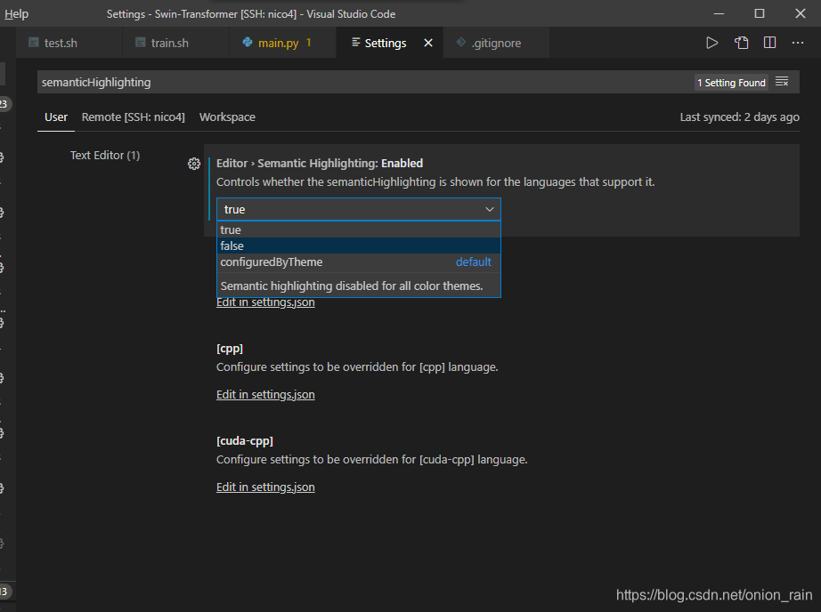 vscode pylance取消语法高亮_pylance开启semantic highlighting-CSDN博客