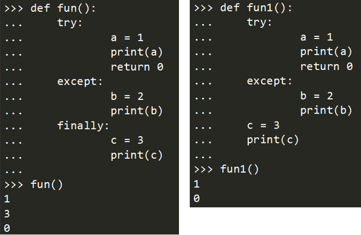 try.except.finally中finally的意义