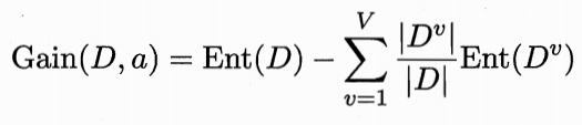 Information gain calculation formula u