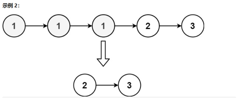 LeetCode 82 删除排序链表中的重复元素||-中等