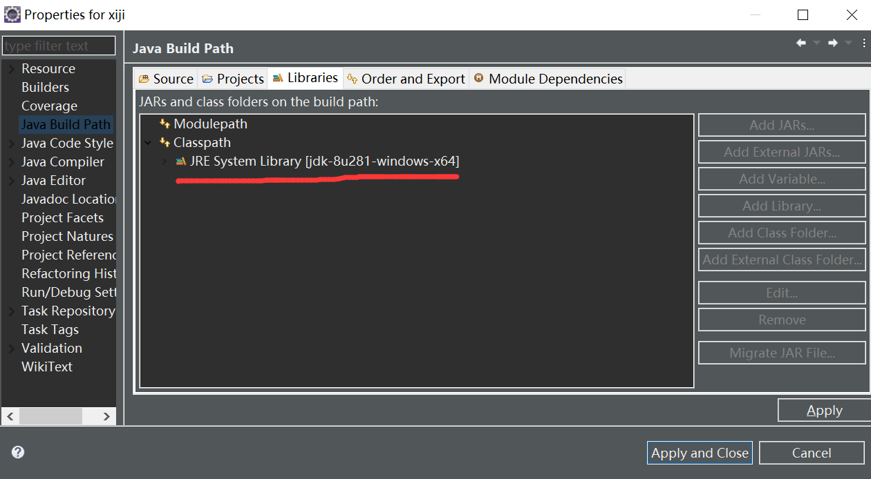 eclipse Description Resource Path Location Type Unbound classpath