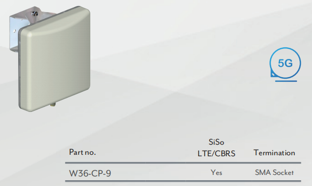 3.4-3.8GHz 5G LTE CBRS频段天线解决方案