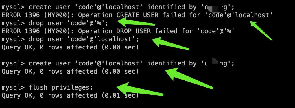 MySQL 重置 root 密码以及修改密码时报错password字段不存在