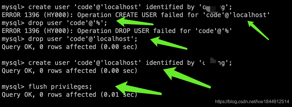 MySQL 重置 root 密码以及修改密码时报错password字段不存在