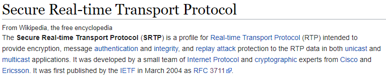 SRTP wiki