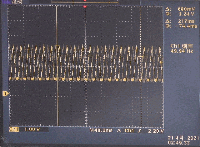 ▲ KSP-13 集电极电压波形