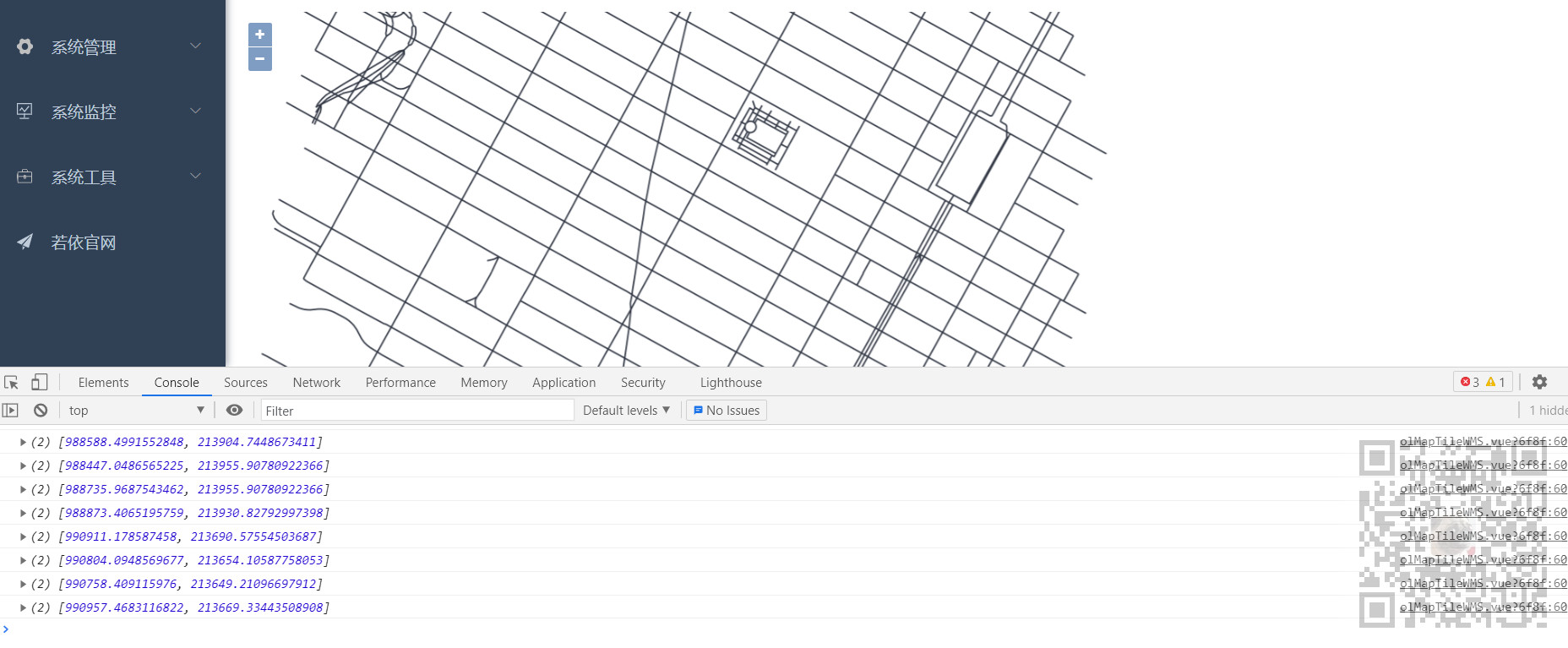 Vue中使用Openlayers加载Geoserver发布的TileWMS时单击获取shp文件的坐标信息