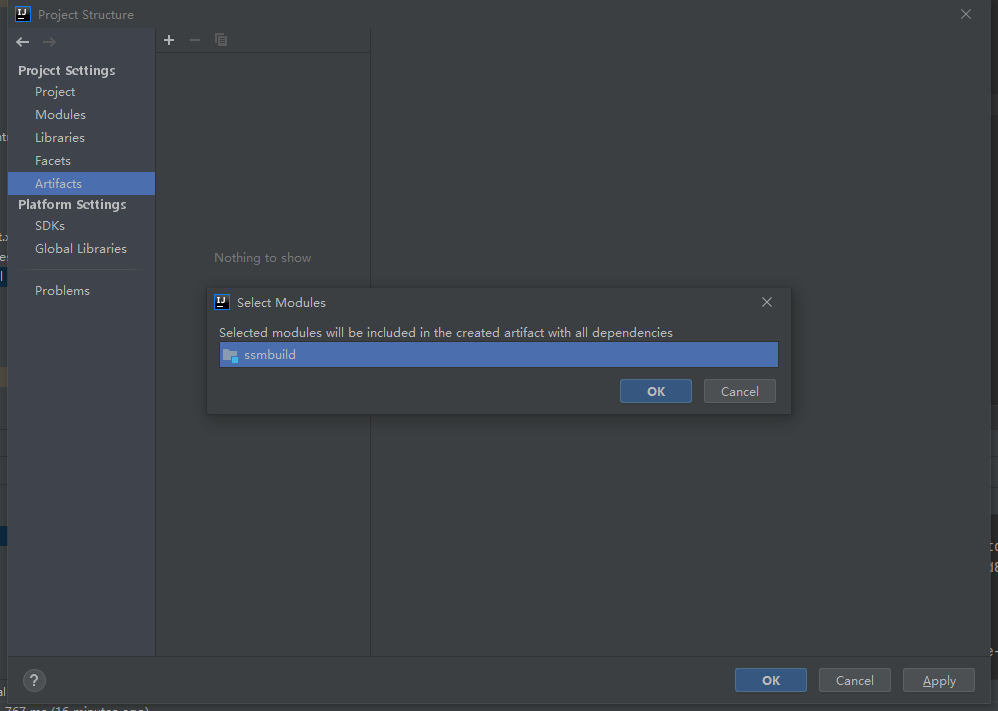 artifact ssmbuild war exploded error during artifact deployment. see server log for details.