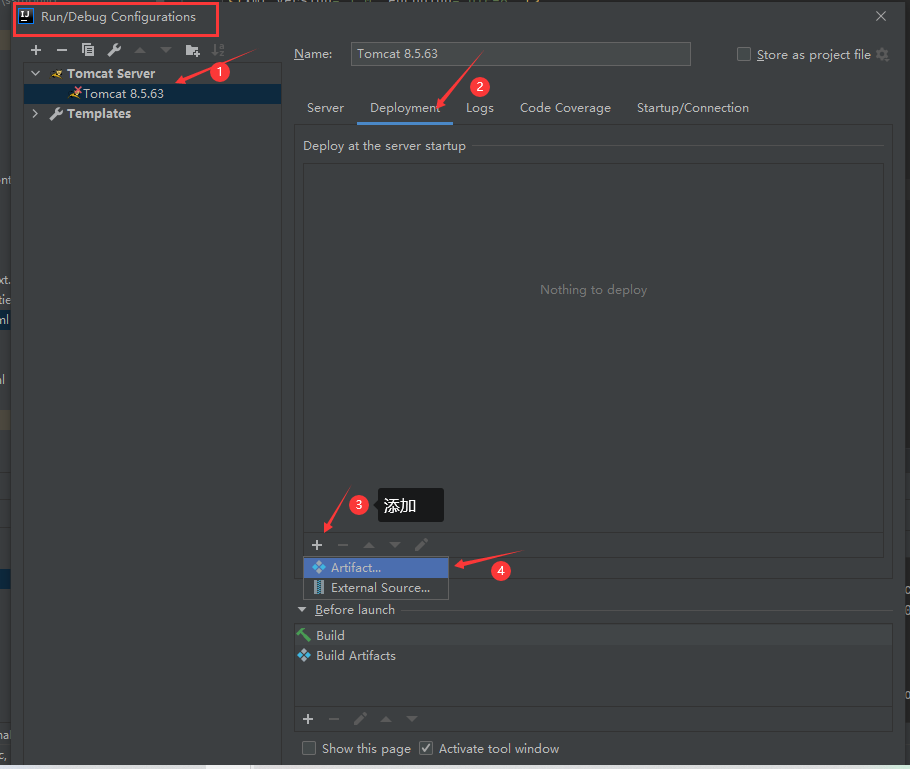artifact ssmbuild war exploded error during artifact deployment. see server log for details.