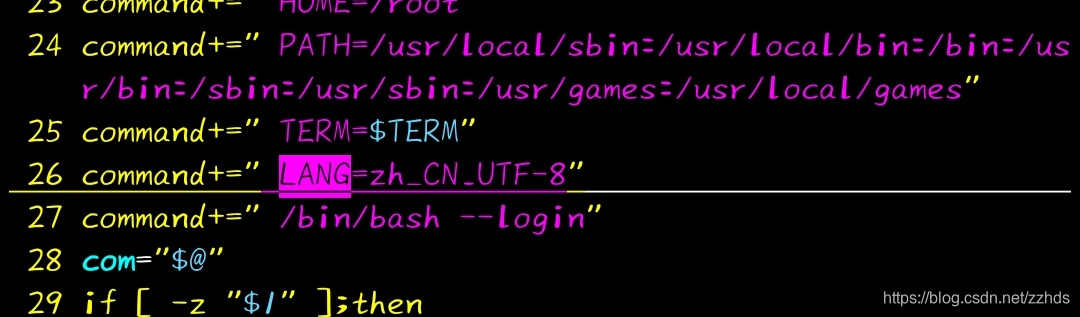 command+=" LANG=zh_CN.UTF-8"