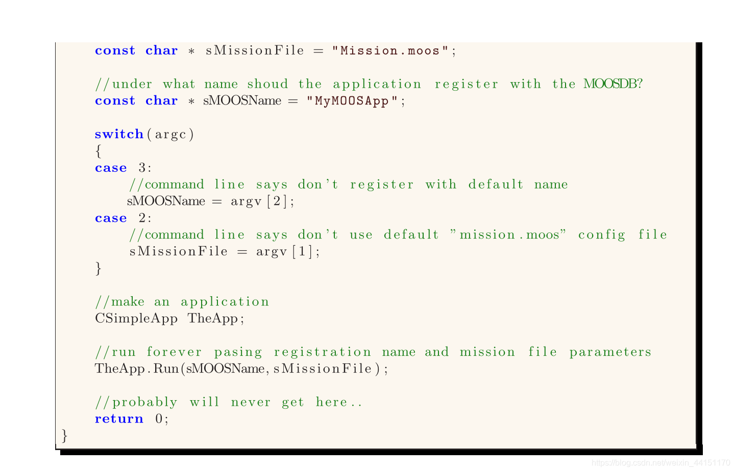 Moos Parser MOOS程序解析记录(3)MOOSapp结构解析_moos软件包名称-CSDN博客