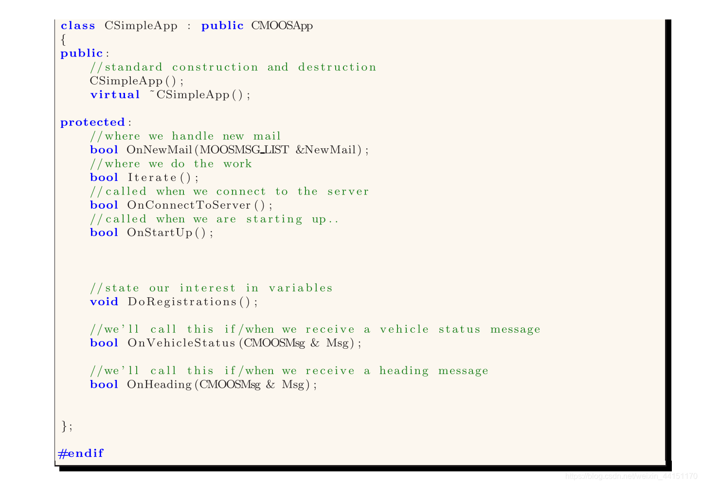 Moos Parser MOOS程序解析记录(3)MOOSapp结构解析_moos软件包名称-CSDN博客