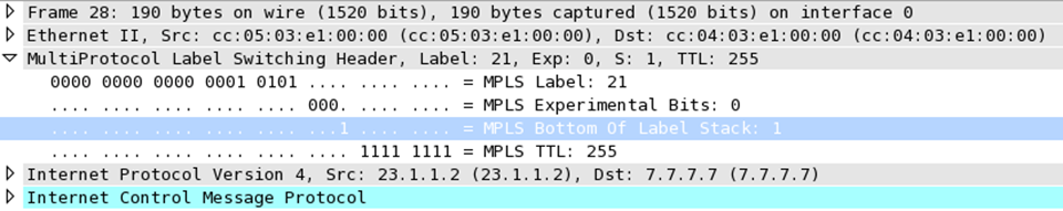 MPLS报文结构