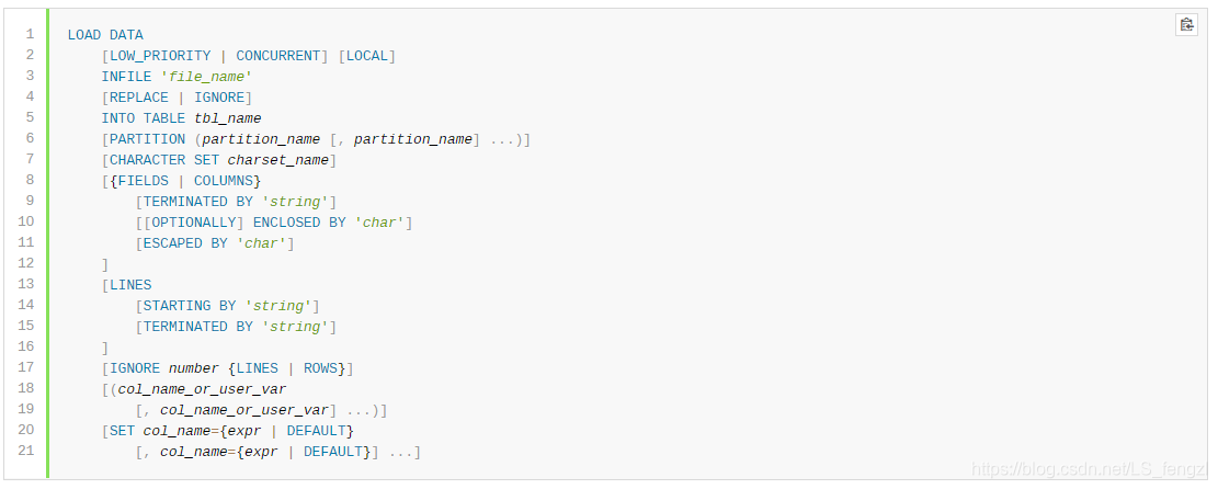 MySQL使用LOAD DATA导入数据_load data set-CSDN博客