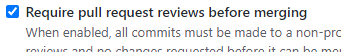Require pull request