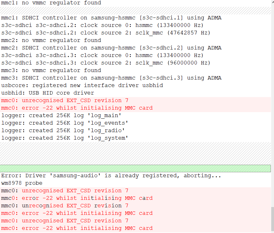 x210 android 出现mmc0 unrecognised EXT_CSD revision 7解决方案_unrecognised
