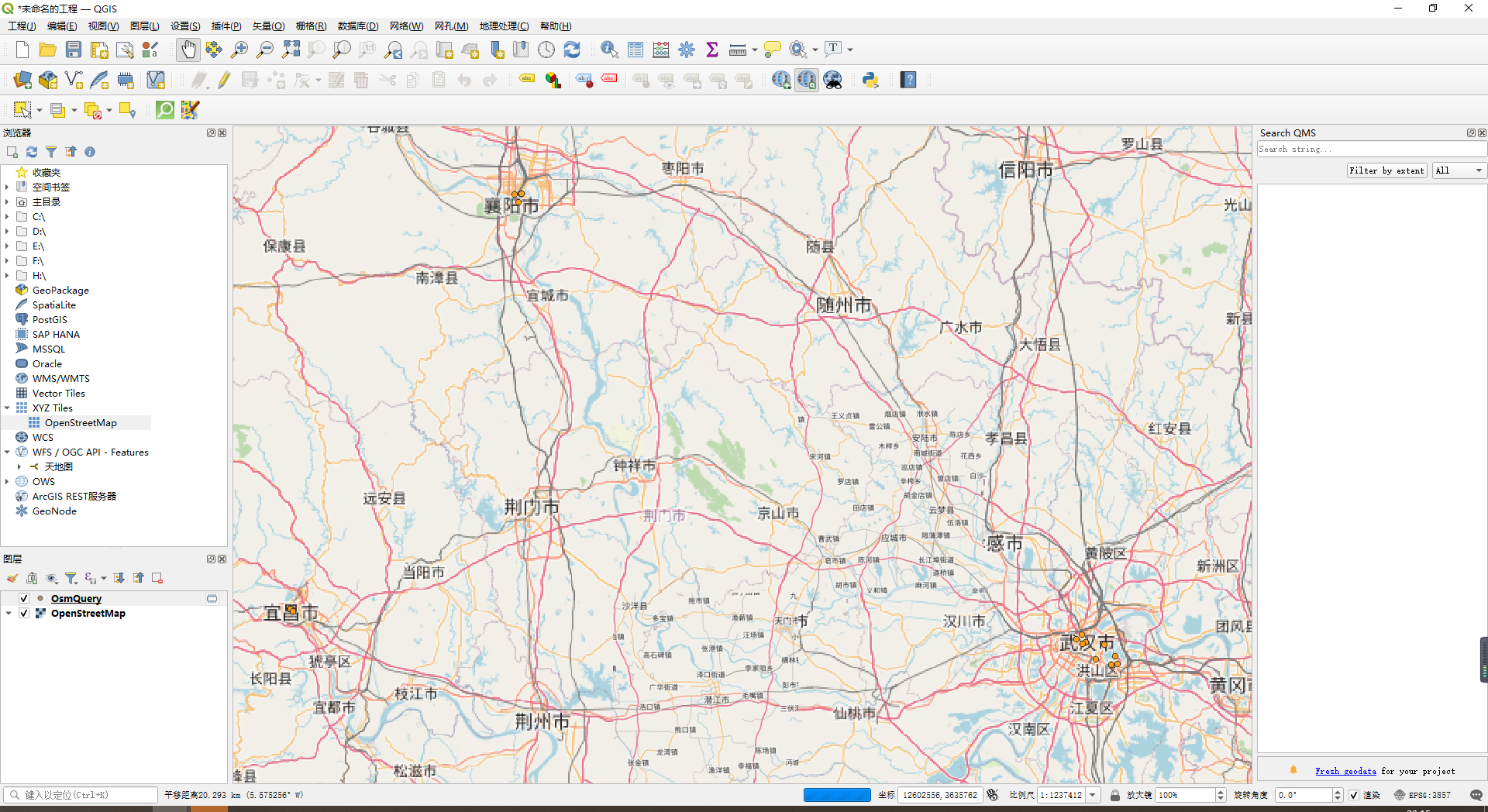 QGIS获取OSM地图矢量数据
