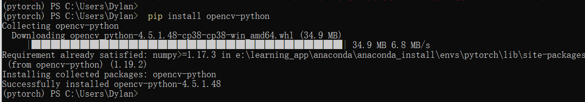 下载深度学习框架以及python模块较慢的结局方法，pip install 安装太慢，已经镜像源也不不管用。最最简单也非常快速的解决方法（傻瓜式操作）